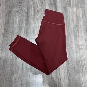 lululemon wunder train size 6 25" athletic leggings work out
